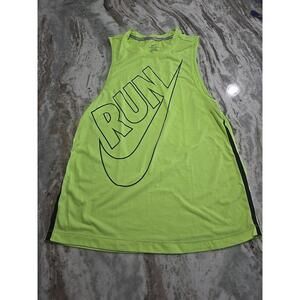 Men's Nike‎ Dri Fit Yellow Running Singlet Shirt Size XS